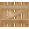 Ekena Millwork Spaced Board-n-Batten Shutters w/Z-Bar, Rough Sawn Western Red Cedar, 23W x 20H, PR RBS06Z23X020RWR - alternate 3